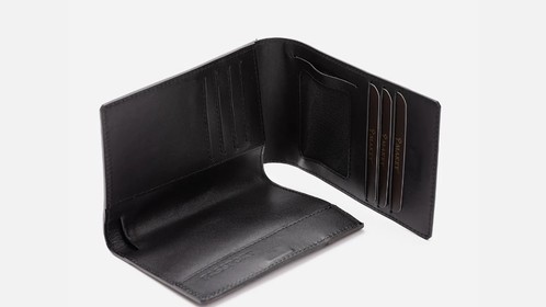 Обложка для документов New Logo, черный гладкий Арт.070-08-02