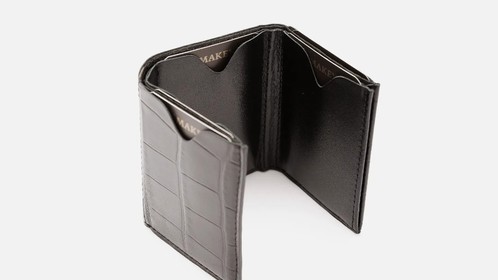 Кошелёк Mini, черная рептилия Арт. 097-07-03