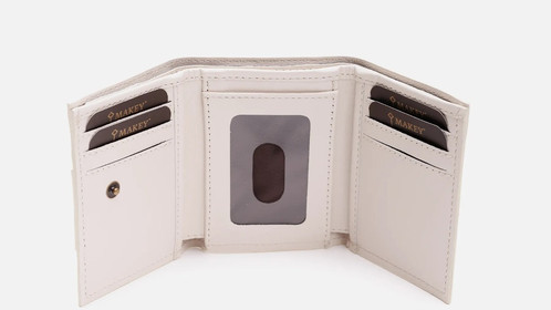 Кошелек Simple, молочный Арт.097-07-04