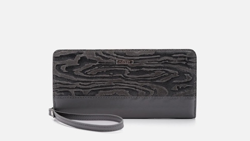 Портмоне Wood M, серый Арт.046-07-03