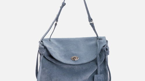 Сумка Riviera, голубой велюр Арт.119-07-07