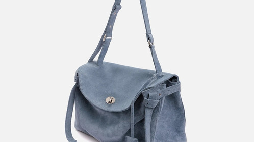 Сумка Riviera, голубой велюр Арт.119-07-07