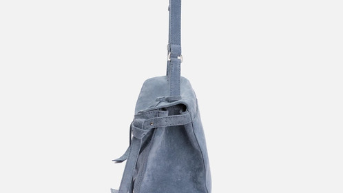 Сумка Riviera, голубой велюр Арт.119-07-07