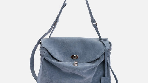 Сумка Riviera, голубой велюр Арт.119-07-07