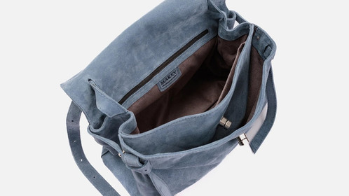 Сумка Riviera, голубой велюр Арт.119-07-07