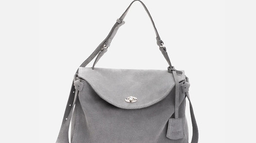 Сумка Riviera, серый велюр Арт.119-07-07