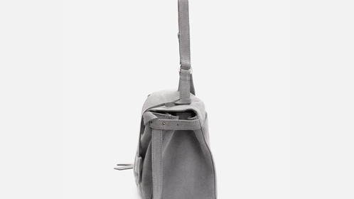 Сумка Riviera, серый велюр Арт.119-07-07