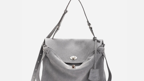 Сумка Riviera, серый велюр Арт.119-07-07